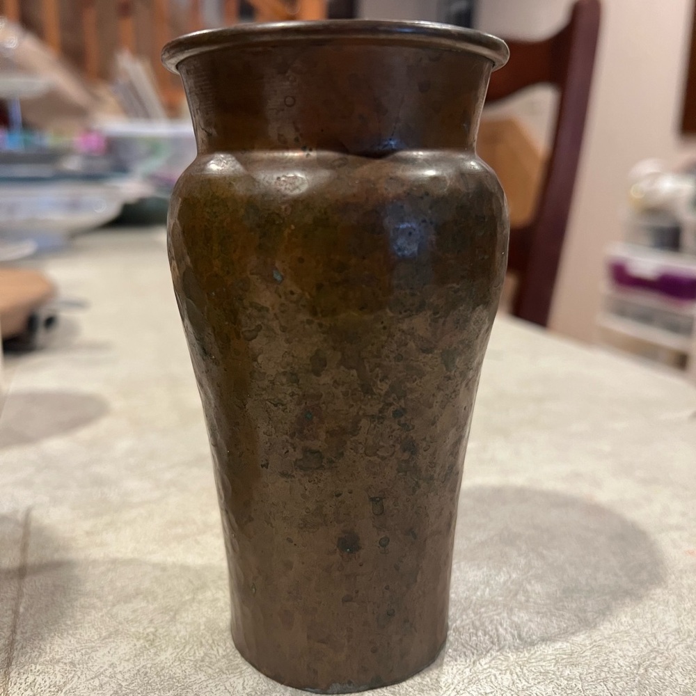 Vintage hand hammered Copper Vase